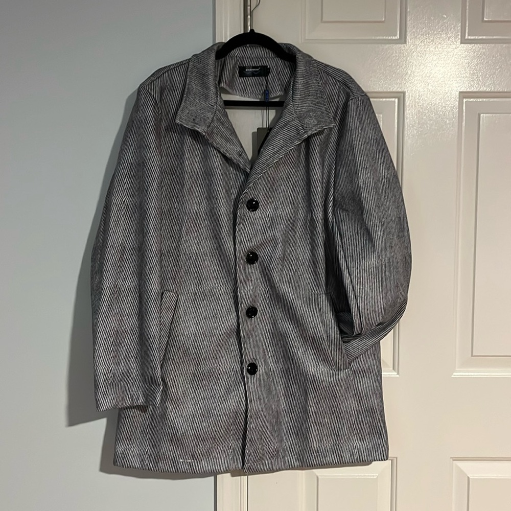 ❌SOLD❌Men’s grey jacket, wool like, L